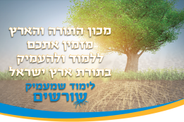 הרשמה לתכניות לימוד של מכון התורה והארץ