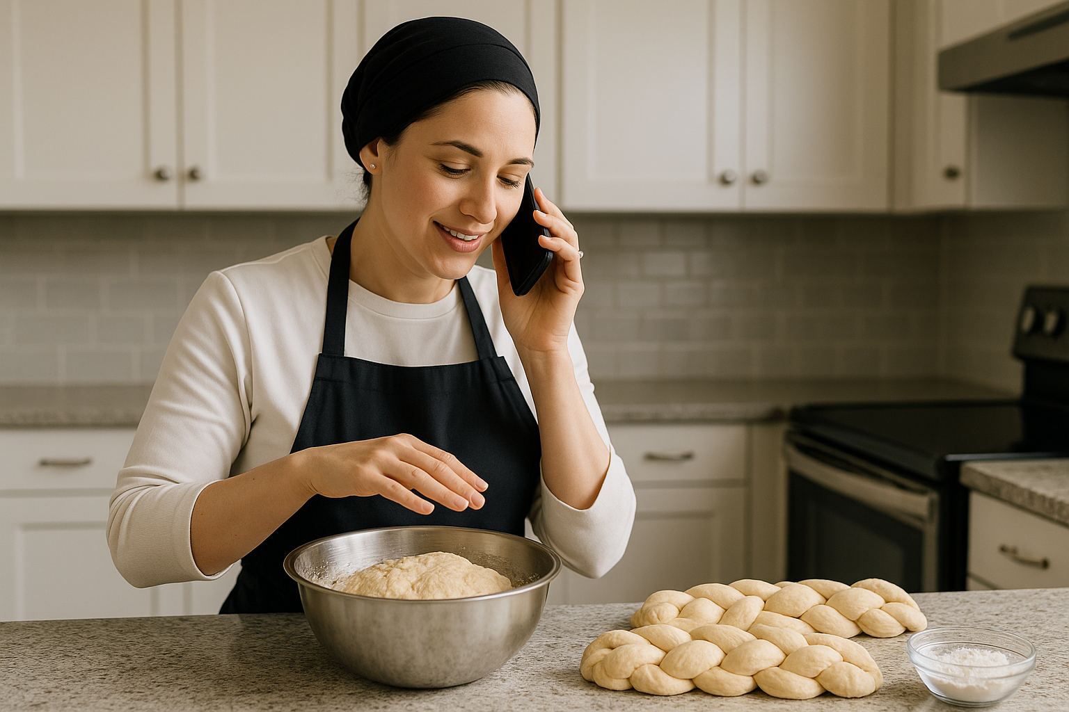 שאלה על הפרשת חלה באמצעות שיחת טלפון